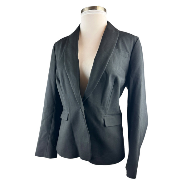 J. Crew Black Ponte Blazer Office Minimalist Women's Plus Size 18 Style J8062 - Picture 7 of 14